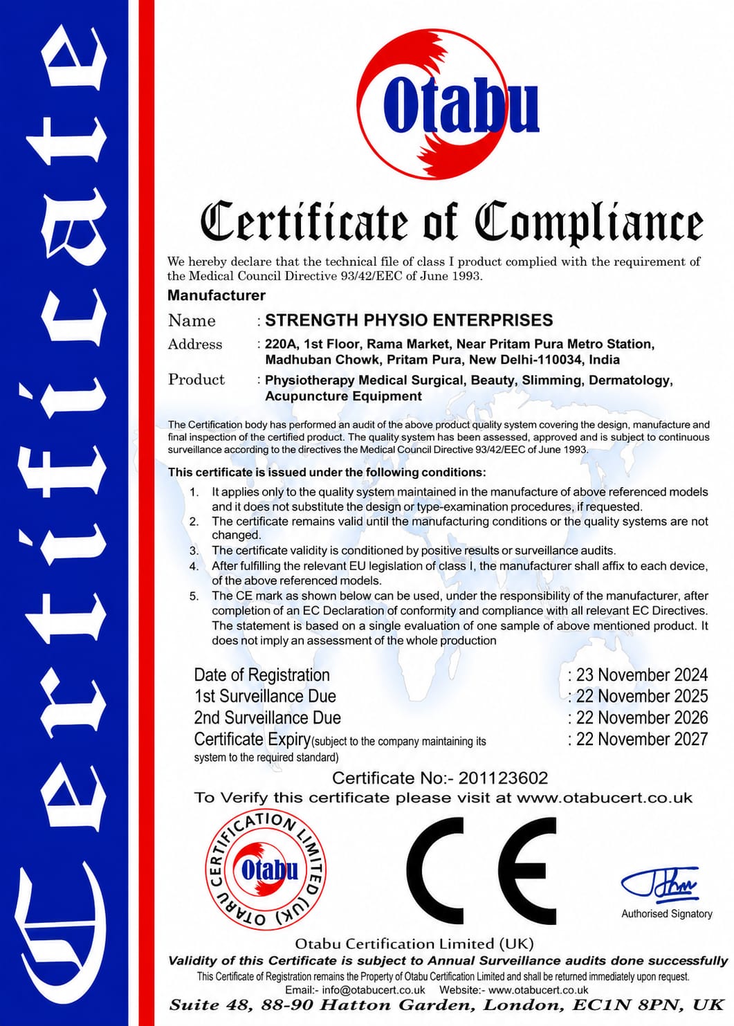 CE Medical Equipment Certification
